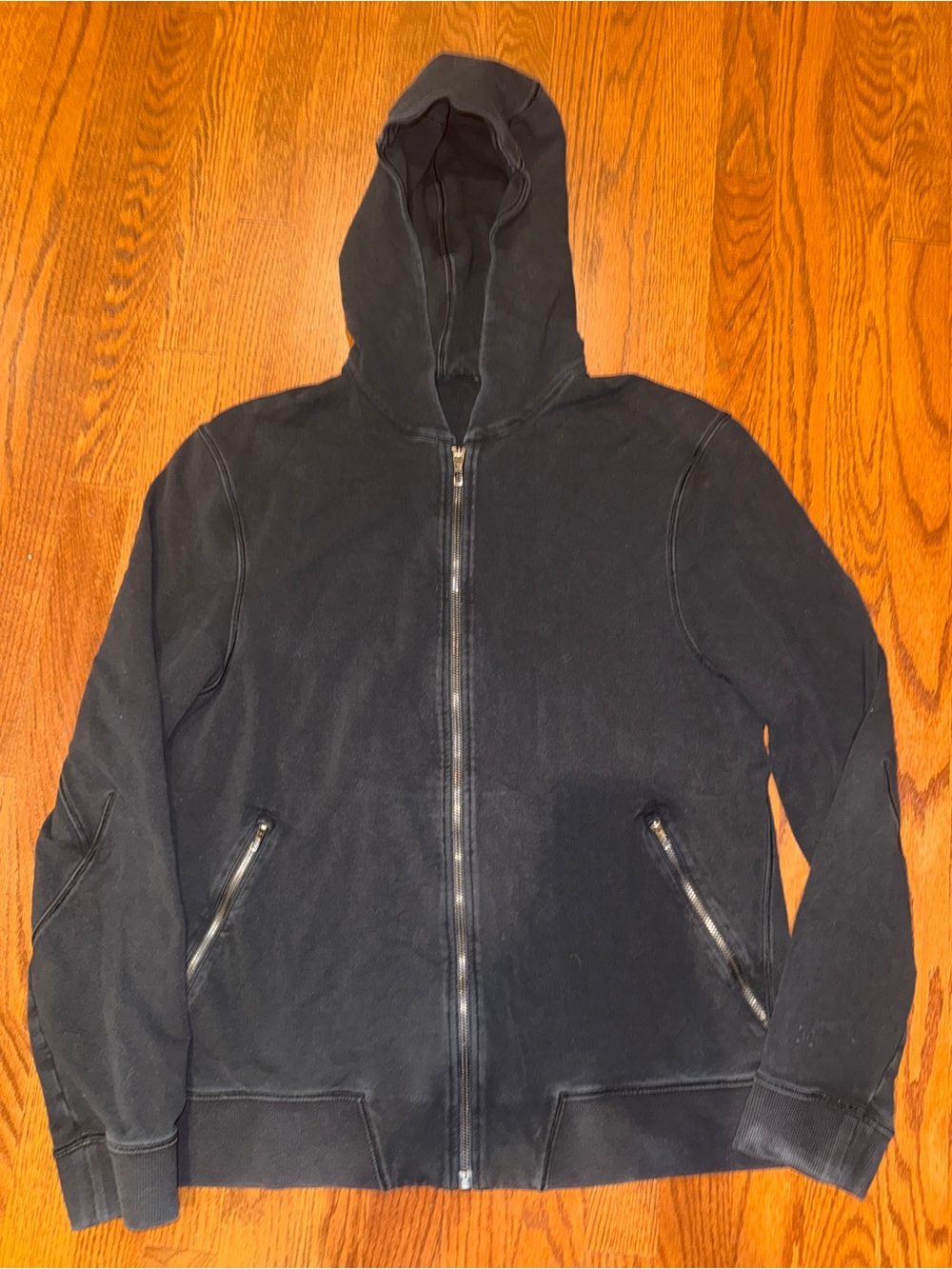 lululemon athletica Men's Black Full-Zip Hoodie Size L